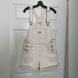 Vintage Levi Cream Overalls (XS)